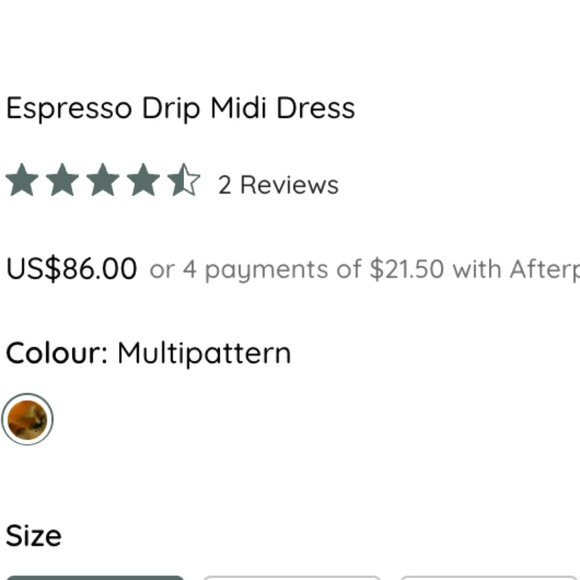 Fortunate One Espresso Drip Midi Dress - Picture 7 of 8